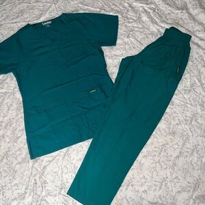 landau green scrub set women’s size extra small